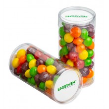 PET TUBE FILLED WITH SKITTLES 100G